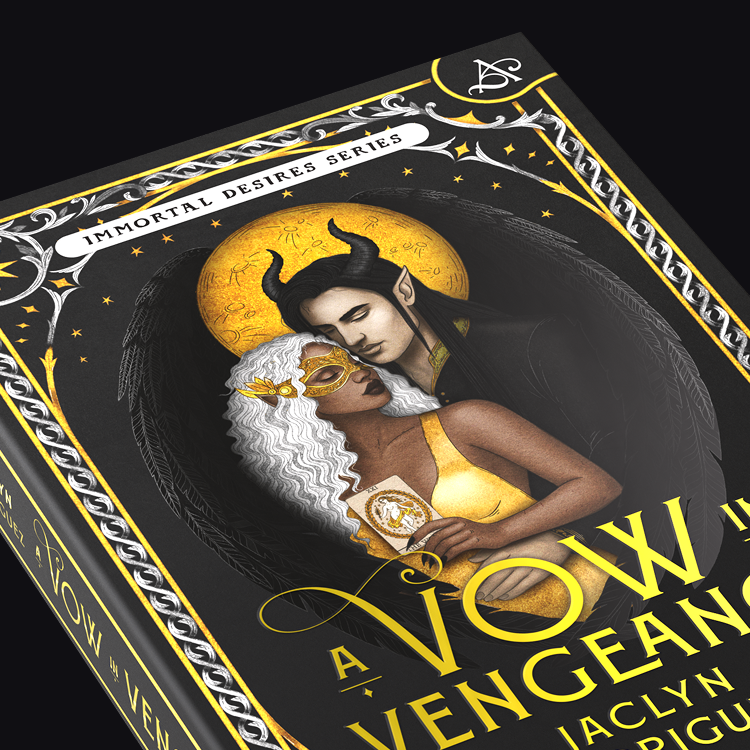 close up of the front cover