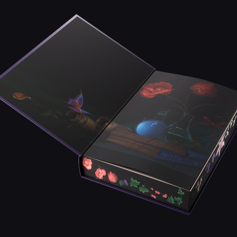 Custom endsheets by Danzhu Hu.