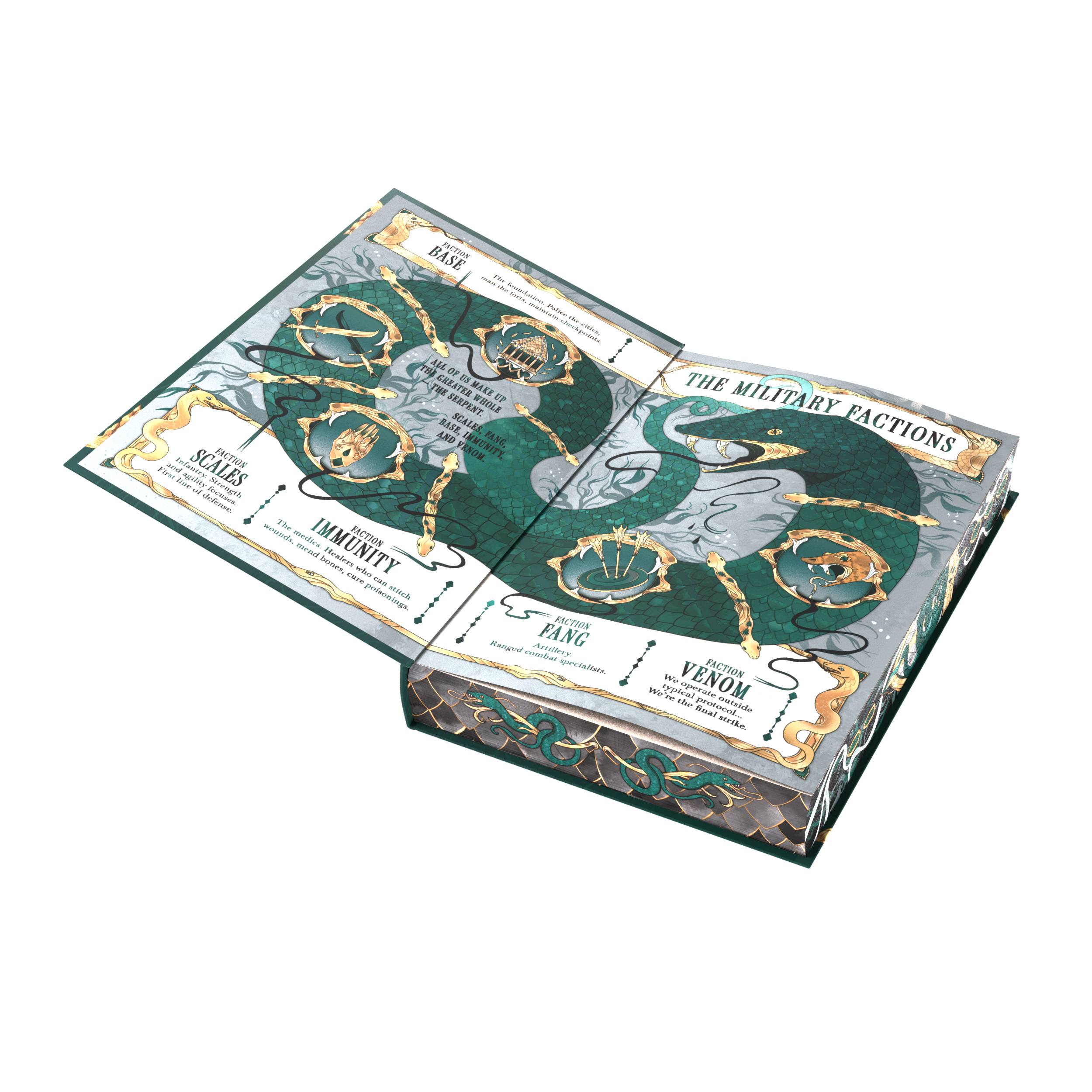 Custom endpapers by Angela Chen