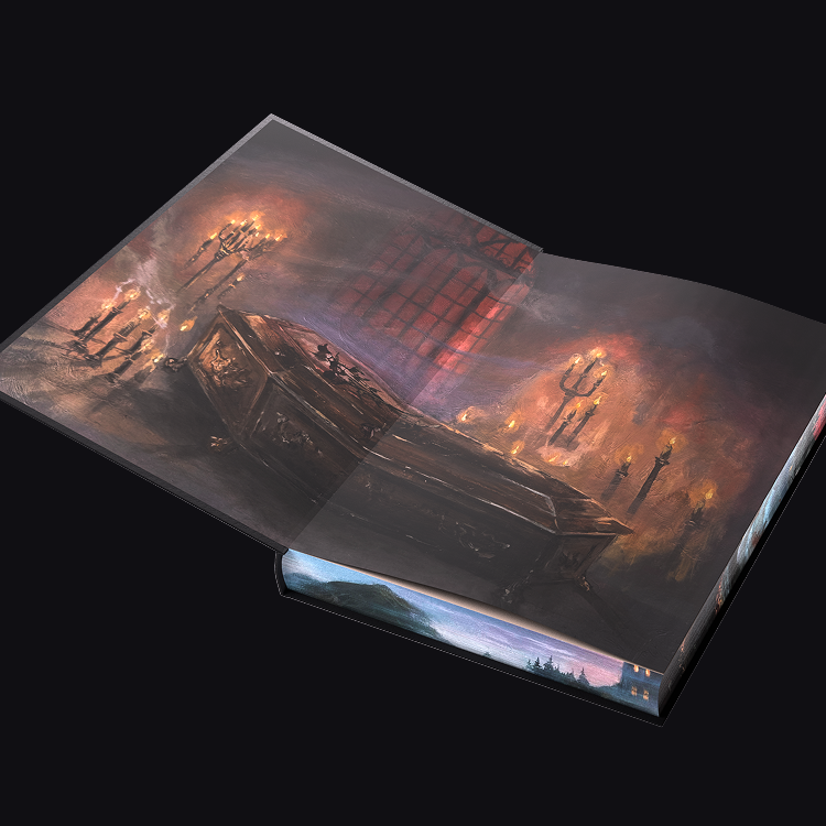 Custom endsheets by Adam Burke.