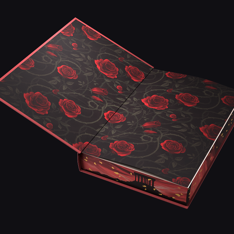 Custom endsheets by Grace Zhu.