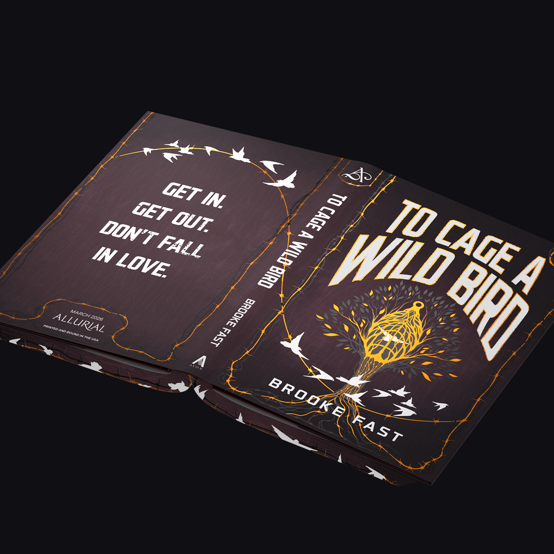 Custom endsheets by Sarah Mason.